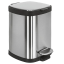 Ведро COLOMBO DESIGN COMPLEMENTI B9213 напольное с крышкой с педалью 5 л цвет нержавеющая сталь