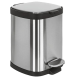 Ведро COLOMBO DESIGN COMPLEMENTI B9213 напольное с крышкой с педалью 5 л цвет нержавеющая сталь