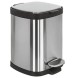 Ведро COLOMBO DESIGN COMPLEMENTI B9213 напольное с крышкой с педалью 5 л цвет нержавеющая сталь