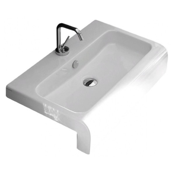 Раковина Artceram Fuori Scala полувстраиваемая с одним отверстием цвет белый  LFL0050100