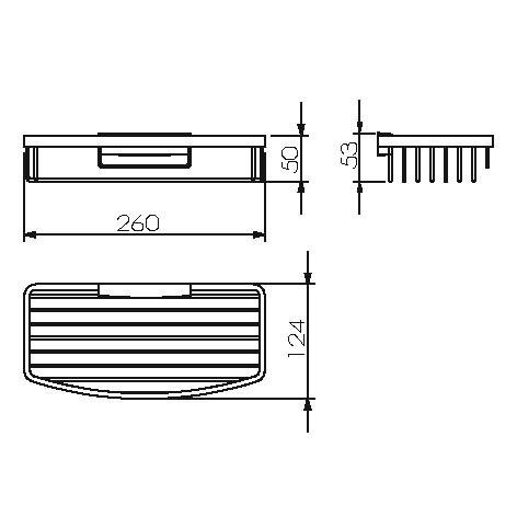 Душевая полка LANGBERGER ACCESSORIES 72260 подвесная цвет хром