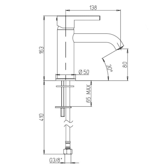 Paini 74PJ205O Смеситель для раковины Брера , брашированное золото