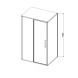 Vincea Душевой уголок Слим 8мм (Slim 8mm) VSR-4SLP9012CLB, 1200*900, черный, стекло прозрачное