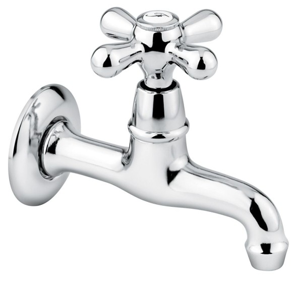 Emmevi Deco Classic, настенный одновентильный кран для раковины (излив 12 см), цвет хром 12006/CR