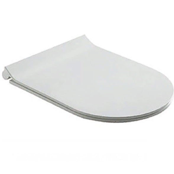 Сиденье с крышкой GALASSIA Dream 7315 тонкое цвет белый глянцевый