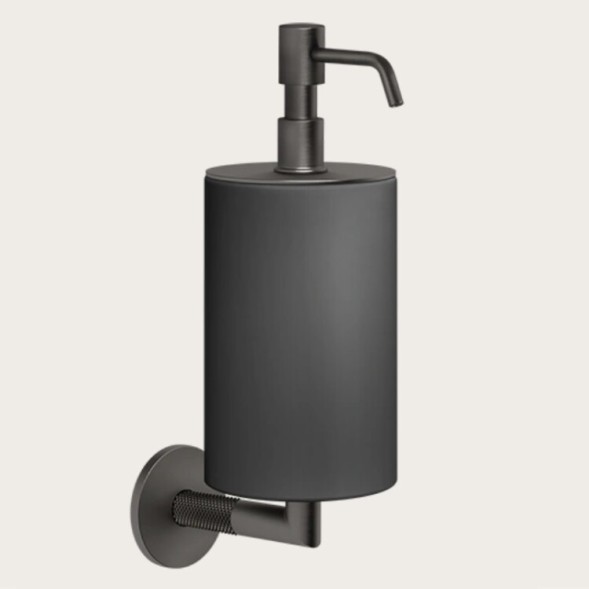Gessi Дозатор для жидкого мыла, Anello, шгв 75*128*243, цвет дозатора черный брашированный металл#чёрный  63714#707