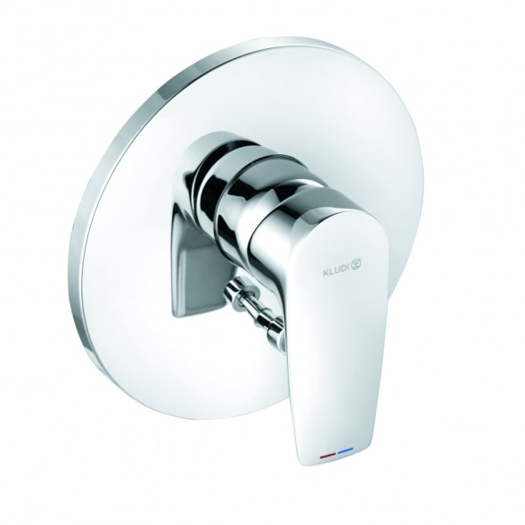 Смеситель KLUDI PURE&amp;SOLID 344190575 для ванны и душа встраиваемый внешняя часть с переключателем воды