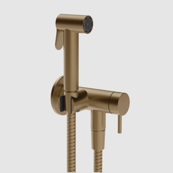 Gessi Гигиенический душ, цвет Бронза полированная