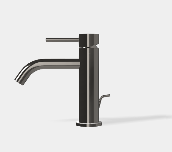 Смеситель для раковины, Fima Carlo Frattini, Spillo Up, цвет-черный хром F3031XSCN