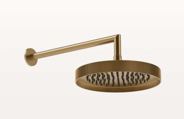 Gessi Верхний душ, Rigato, 250*250, цвет брашированная теплая бронза