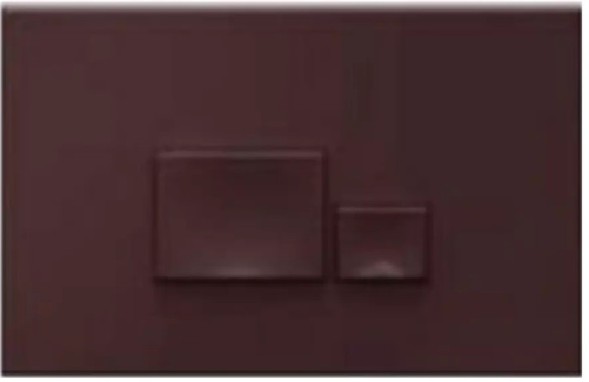 Клавиша смыва ISVEA Axis Piazza для унитаза ШГВ 246*26*164 цвет бордовый матовый 54MJ0112I