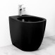 Биде SIMAS VIGNONI Напольное приставное с одним отверстием цвет черный матовый VI04.NM