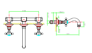 Nicolazzi Смеситель для раковины Cristallo Liberty 1477EXT GO 34 цвет золото