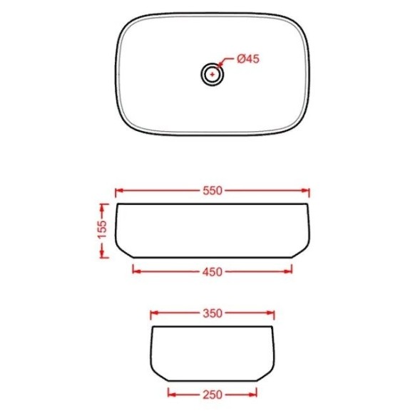 Раковина Artceram Cognac Quadro накладная без отверстий цвет белый  COL008 01 00