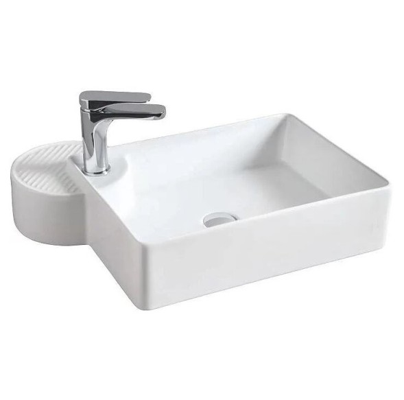 Раковина Artceram Cartesio накладная  с одним отверстием цвет белый  CAL002 01 99