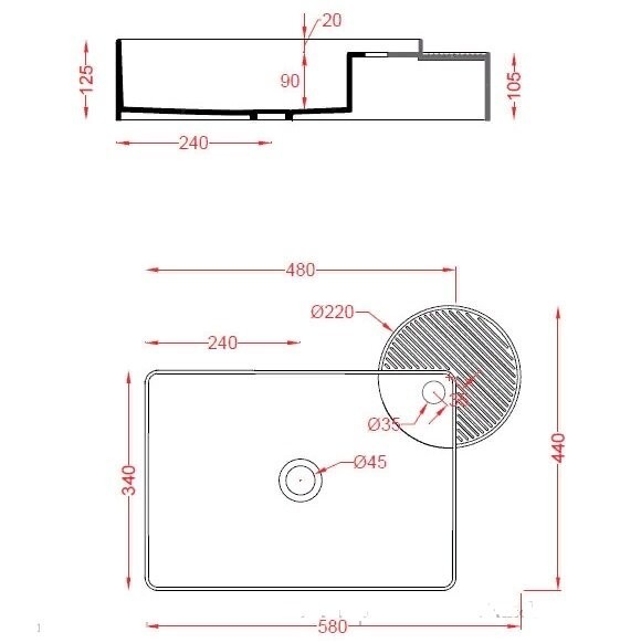 Раковина Artceram Cartesio накладная  с одним отверстием цвет белый  CAL002 01 99