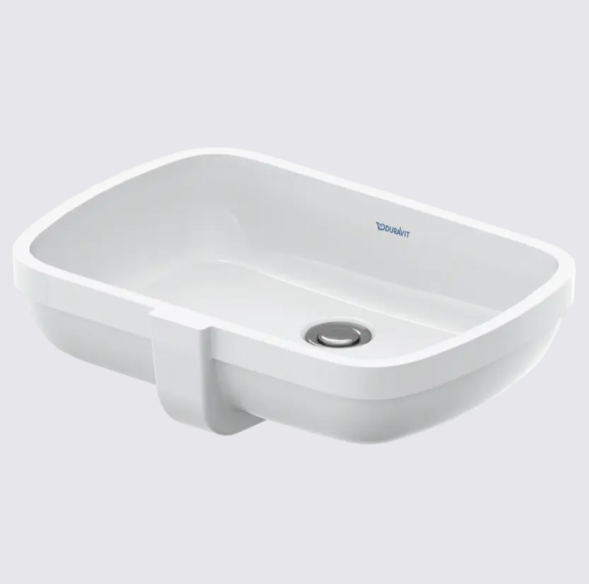 Duravit Раковина, Qatego, шгв 480*320*150, отверстия для смесителя-отсутствуют, HygieneGlaze, цвет белый глянцевый 0398482028