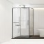 Vincea Душевой уголок Слим Софт (Slim Soft) VSR-1SS1015CLGM, 1500*1000, вороненая сталь, стекло прозрачное