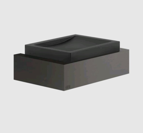 Gessi Мыльница, Rettangolo, шгв 140*95*47, цвет белый#черный брашированный металл  20801#707
