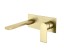 AQG Alpha One, встраиваемый в стену однорычажный смеситель для раковины, цвет матовое золото (PVD)