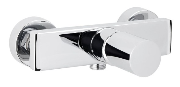 AQG Tube, однорычажный смеситель для душа, без набора для душа, цвет хром-черный матовый