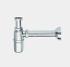 Сифон, Fima Carlo Frattini, Complementi Bagno, бутылочный, 1 1/4", цвет-хром