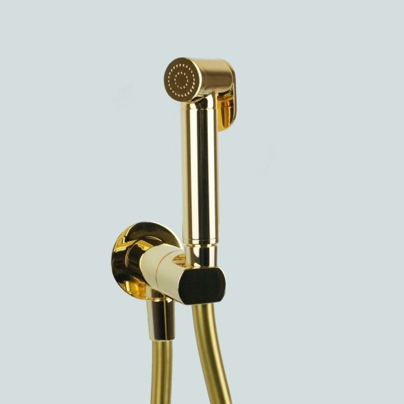 Daniel Suvi, комплект гигиенического душа с прогрессивным картриджем, цвет золото