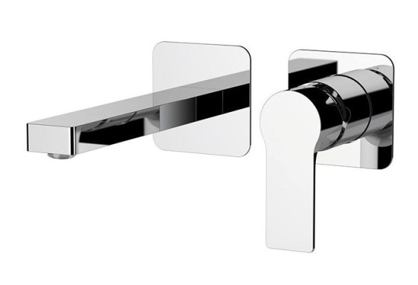 Daniel Reflex, встраиваемый в стену однорычажный смеситель для раковины (излив 18,8 см), цвет хром