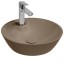 Раковина ISVEA SistemaY Soft накладная ШГВ 450*450*120 отверстия для смесителя 1 цвет коричневый матовый 10SY65045-2H