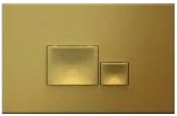 Клавиша смыва ISVEA Axis Piazza для унитаза ШГВ 246*26*164 цвет золото 54MJ0107I