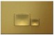 Клавиша смыва ISVEA Axis Piazza для унитаза ШГВ 246*26*164 цвет золото 54MJ0107I