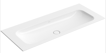 Villeroy&amp;Boch Раковина, Finion, шгв 1200*500*100, отверстия для смесителя-отсутствуют, CeramicPlus, цвет-альпийский белый 4164C3R1