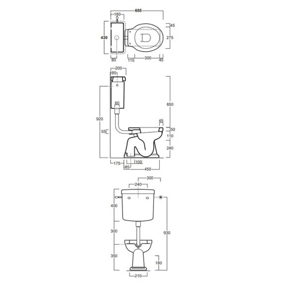 Унитаз SIMAS LONDRA напольный приставной или к бачку с вертикальным сливом цвет белый LO901