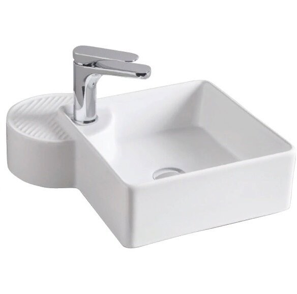 Раковина Artceram Cartesio накладная  с одним отверстием цвет белый  CAL003 01 00