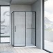 Vincea Душевой уголок Слим Софт (Slim Soft) VSR-1SS8015CLB, 1500*800, черный, стекло прозрачное