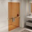 Vincea Душевая перегородка Волк-Ин (Walk-In) VSW-1HR100GSG, 1000*2000, брашированное золото, стекло янтарь