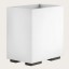 Gessi Корзина для бумаг, Rettangolo, шгв 250*170*257, цвет белая#брашированный никель l