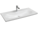 Раковина накладная ISVEA Sistema S 101 прямоугольная 121см, с отв. под смес., без д/к цвет белый глянцевый 10SS50121