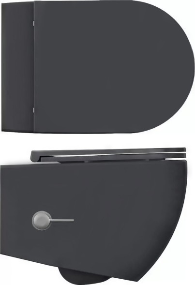 Унитаз ISVEA Infinity подвесной с функцией биде цвет антрацит матовый 10NFS1005I-2C