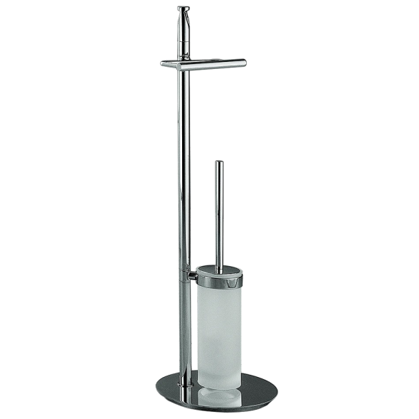 Стойка COLOMBO DESIGN PLANETS B9816 напольная с держателем туалетной бумаги и ершиком цвет хром