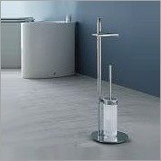 Стойка COLOMBO DESIGN PLANETS B9816 напольная с держателем туалетной бумаги и ершиком цвет хром