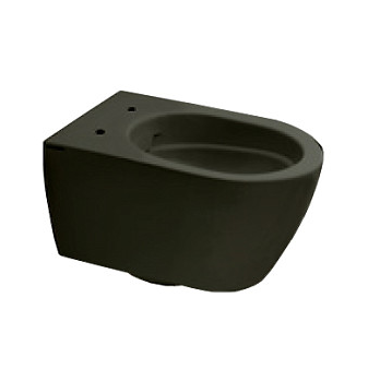 Унитаз Scarabeo GLAM подвесной безободковый цвет лава матовая с антибактериальным и грязеотталкивающим покрытием BIOKER 5201/TW 37 BK