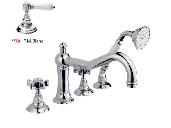 Nicolazzi Смеситель для ванны и душа P.Mont Blanc 1449 CR 78 цвет хром