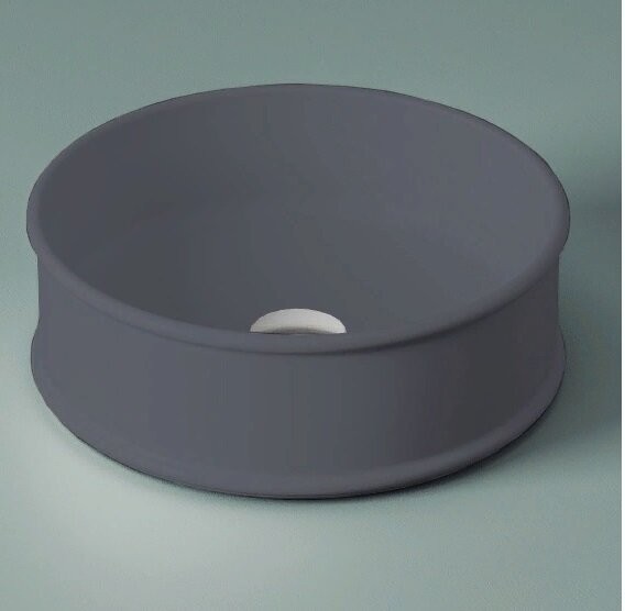 Раковина Artceram Atelier  накладная без отверстий  цвет Blue denim ATL001 37 00