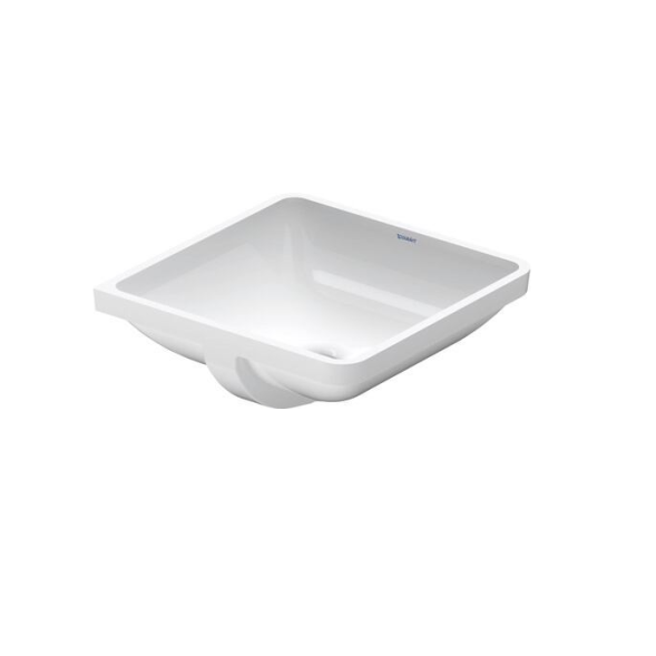 Duravit Раковина, Starck 3, шгв 430*430*185, отверстия для смесителя-отсутствуют, WonderGliss, цвет альпийский белый (белый Alpin) 03054300001
