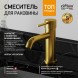 Paini 78PJ205O Смеситель для раковины Кокс , брашированное золото