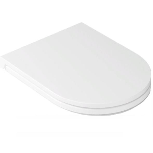 Сиденье с крышкой GALASSIA Dream 7329 тонкое цвет белый глянцевый
