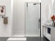 Vincea Душевая перегородка Волк-Ин (Walk-In) VSW-1HS100CLB, 1000*2000, черный матовый, стекло прозрачное