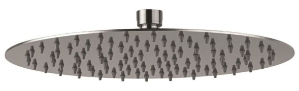 Emmevi Filoinox, круглый ультратонкий верхний душ Ø25 см, антикальковый, подключение 1/2", из нержавеющей стали C06650mm250/IN