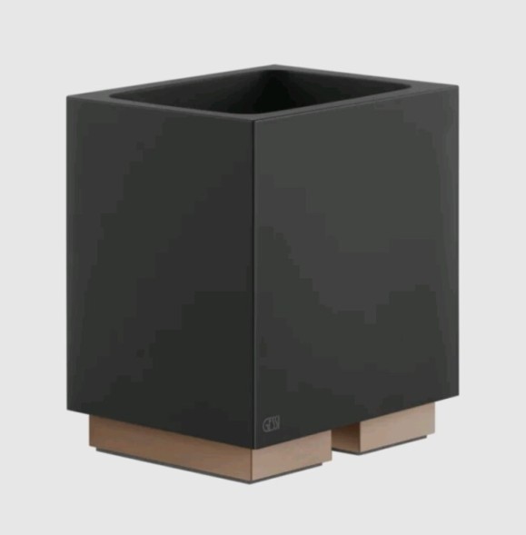 Gessi Стакан, Rettangolo, шгв 105*85*125, цвет брашированный никель#белый  20831#149